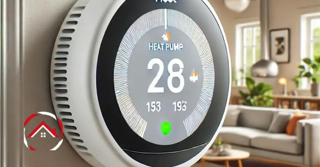 Nest Thermostat for Heat Pump in modern home