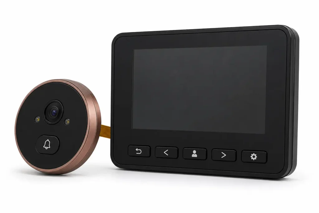 Digitharbor digital door viewer with indoor monitor and peephole camera