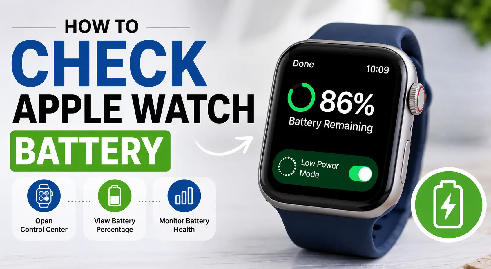 How to check Apple Watch battery and battery health.