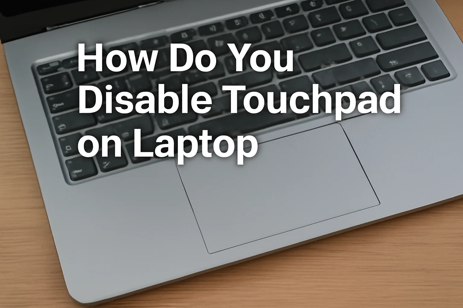 How Do You Disable Touchpad On Laptop