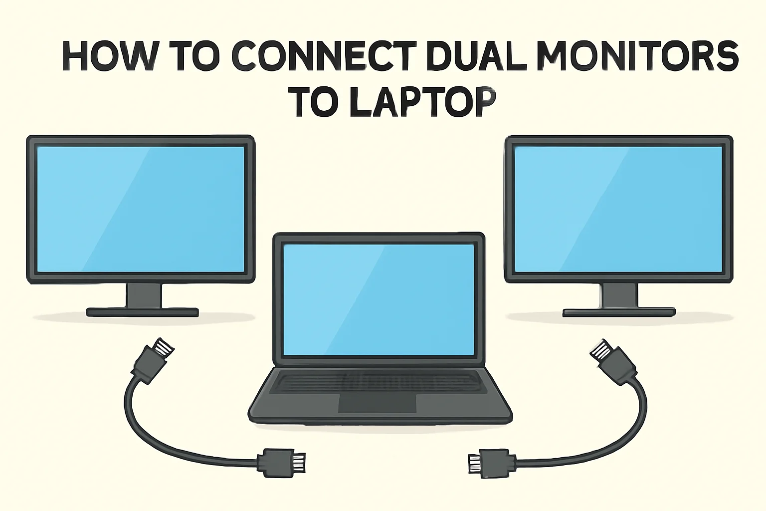 How To Connect Dual Monitors To Laptop