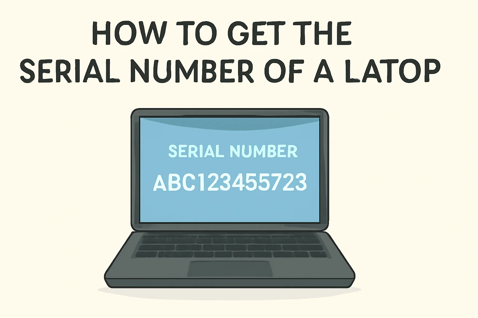 How To Get The Serial Number Of A Laptop
