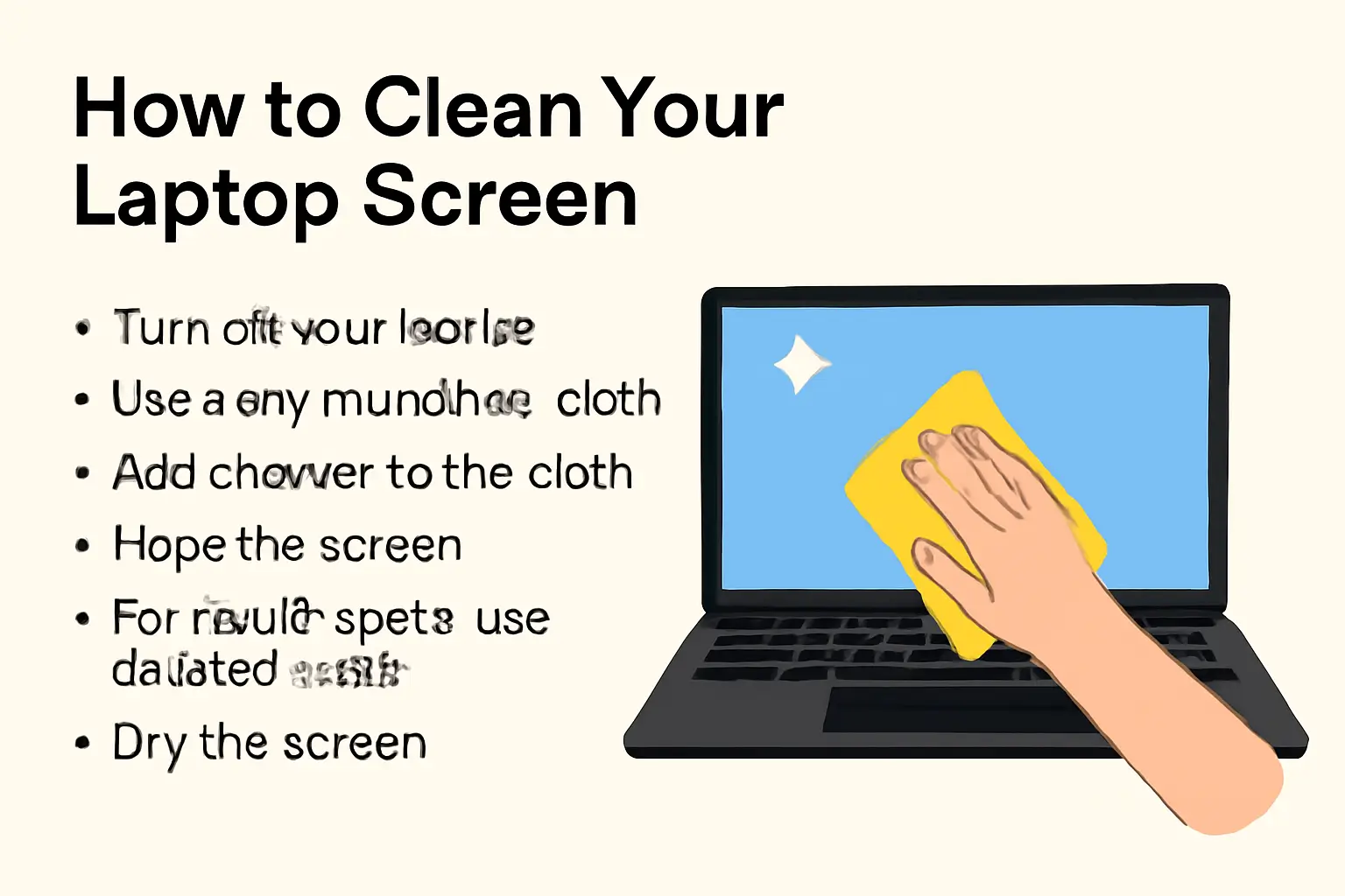 How to Clean Laptop Screen