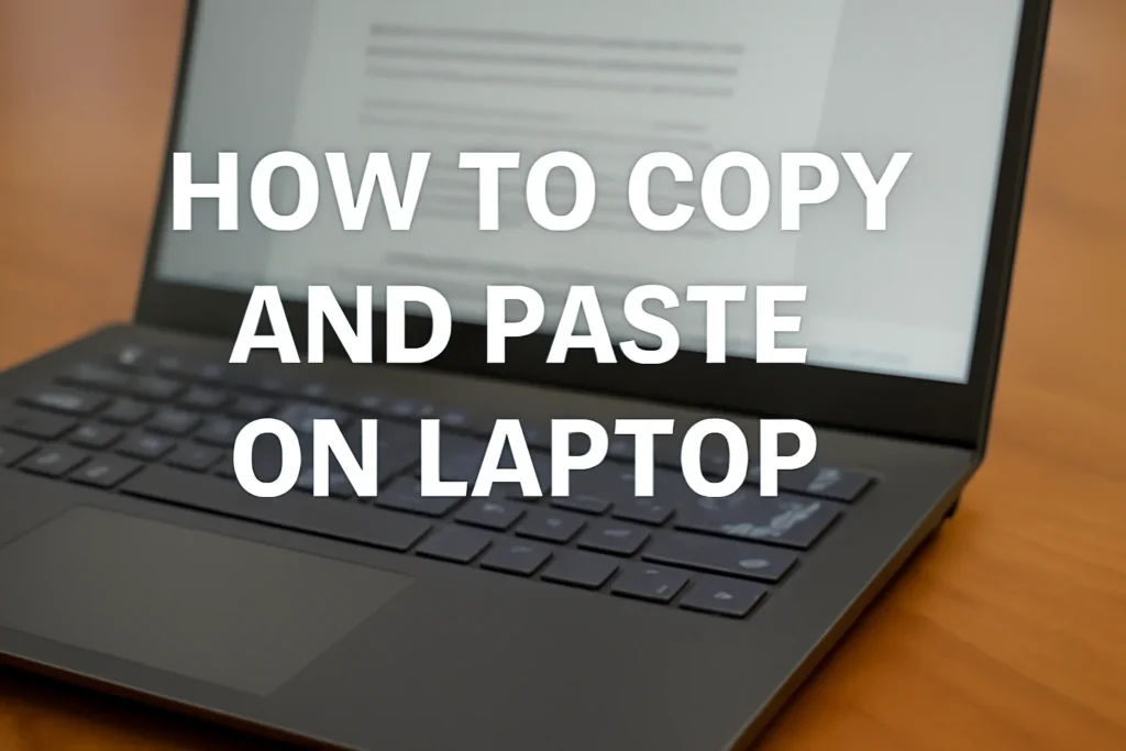How to Copy and Paste on Laptop