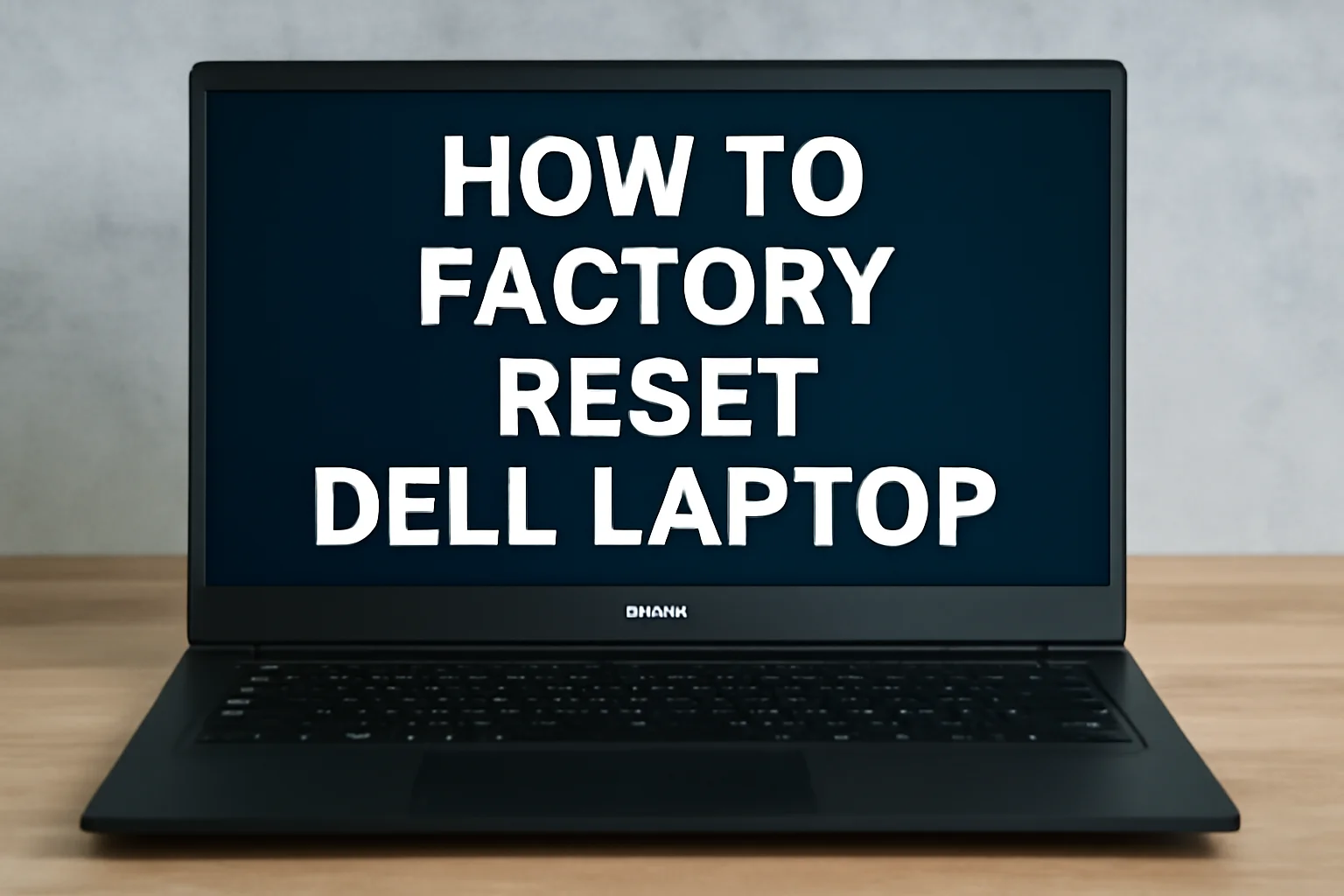 How to Factory Reset Dell Laptop Without Password