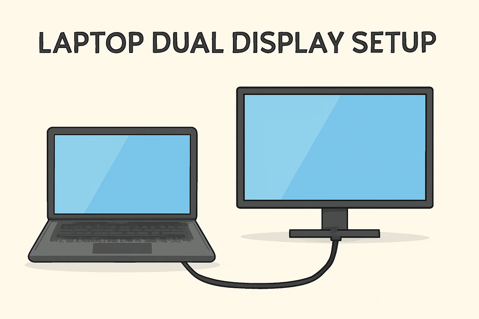 Laptop Dual Display Setup