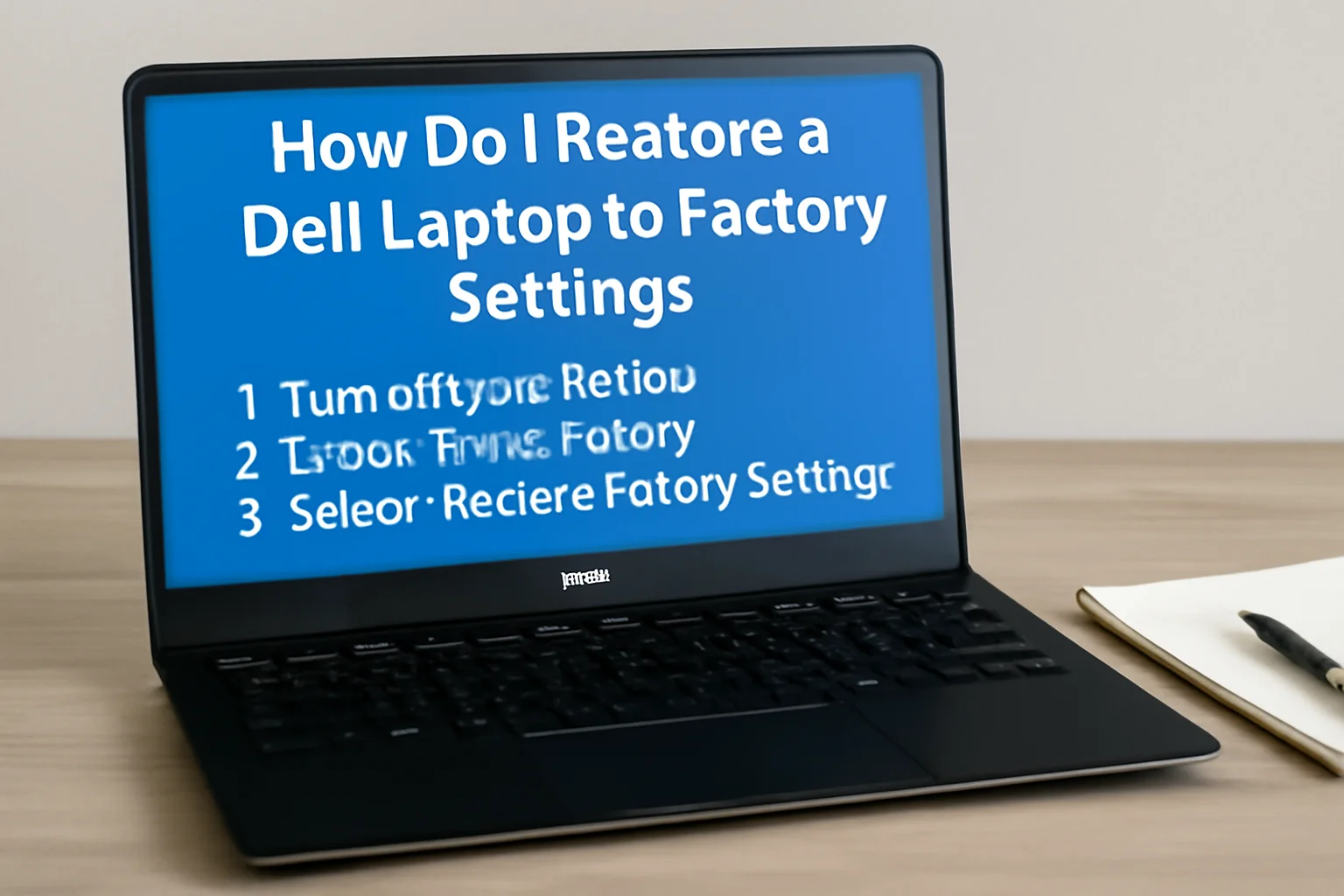 how do i restore a dell laptop to factory settings