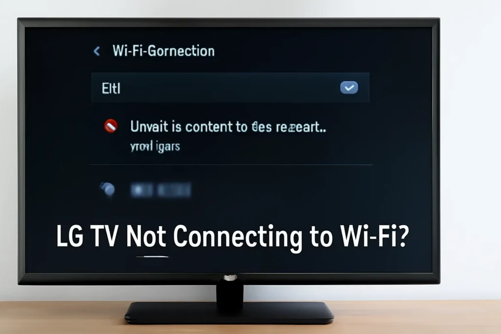 lg tv not connecting to wifi