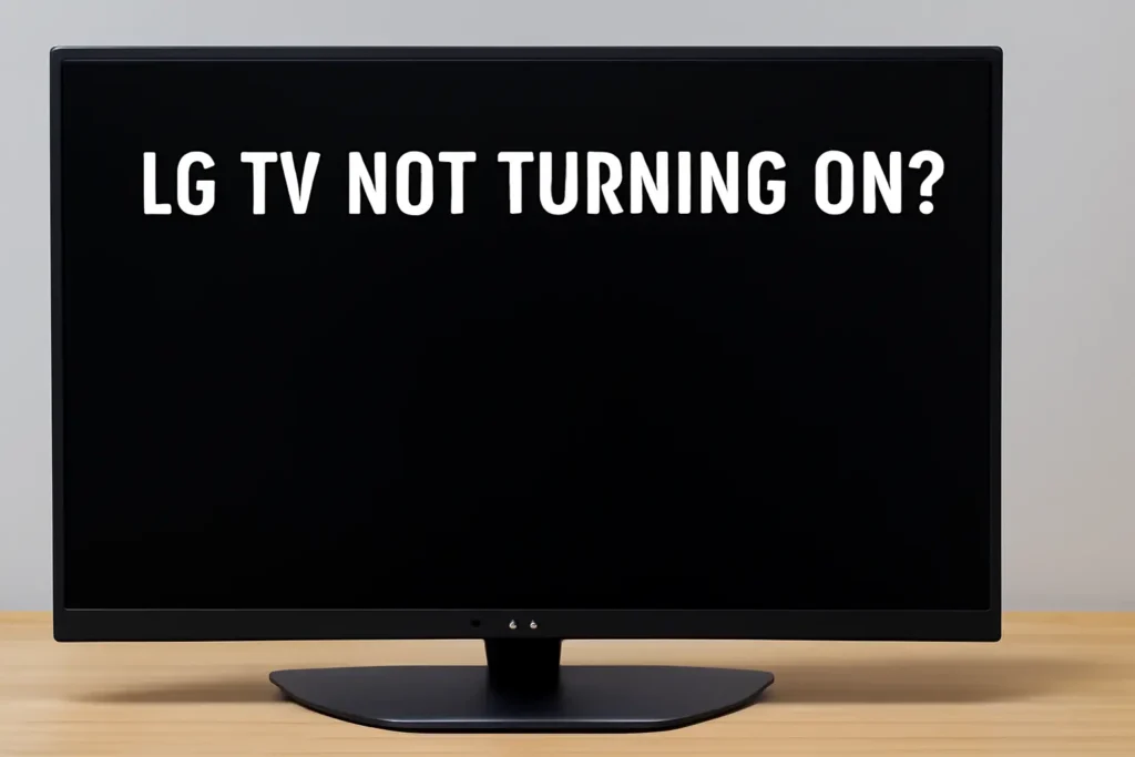 LG Tv not turning on