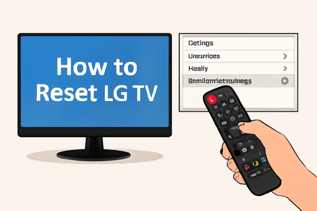 how to reset lg tv