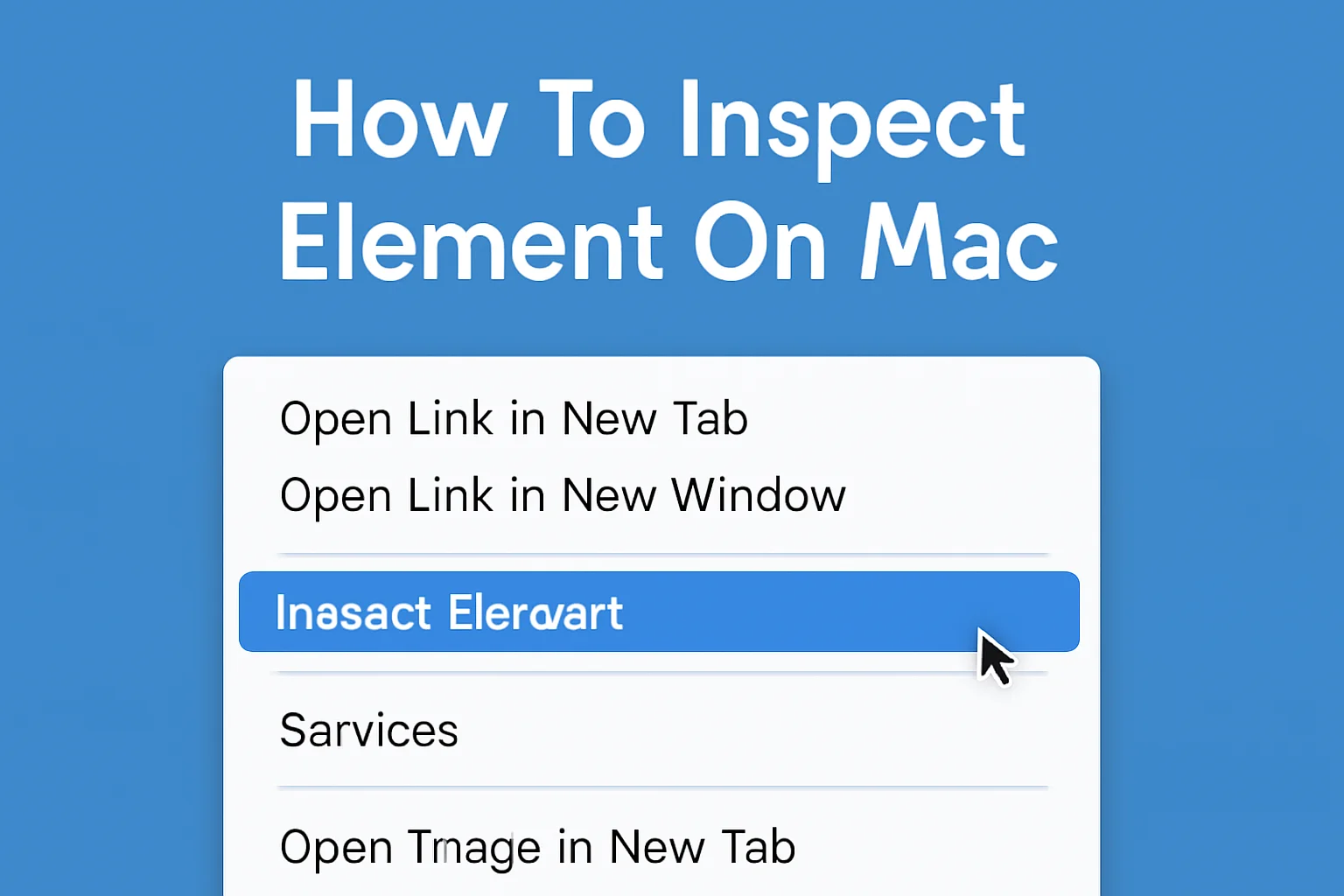 How To Inspect Element On Mac