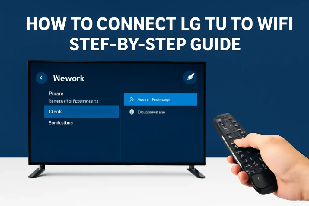 how to connect lg tv to wifi