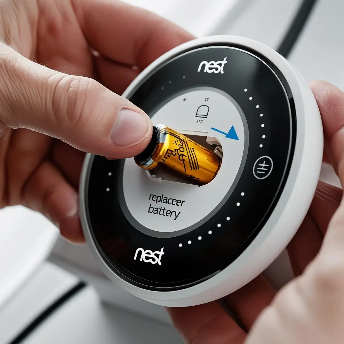 how do i replace nest thermostat battery