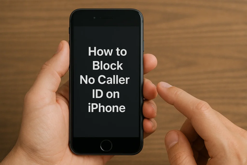 how to block no caller id on iphone