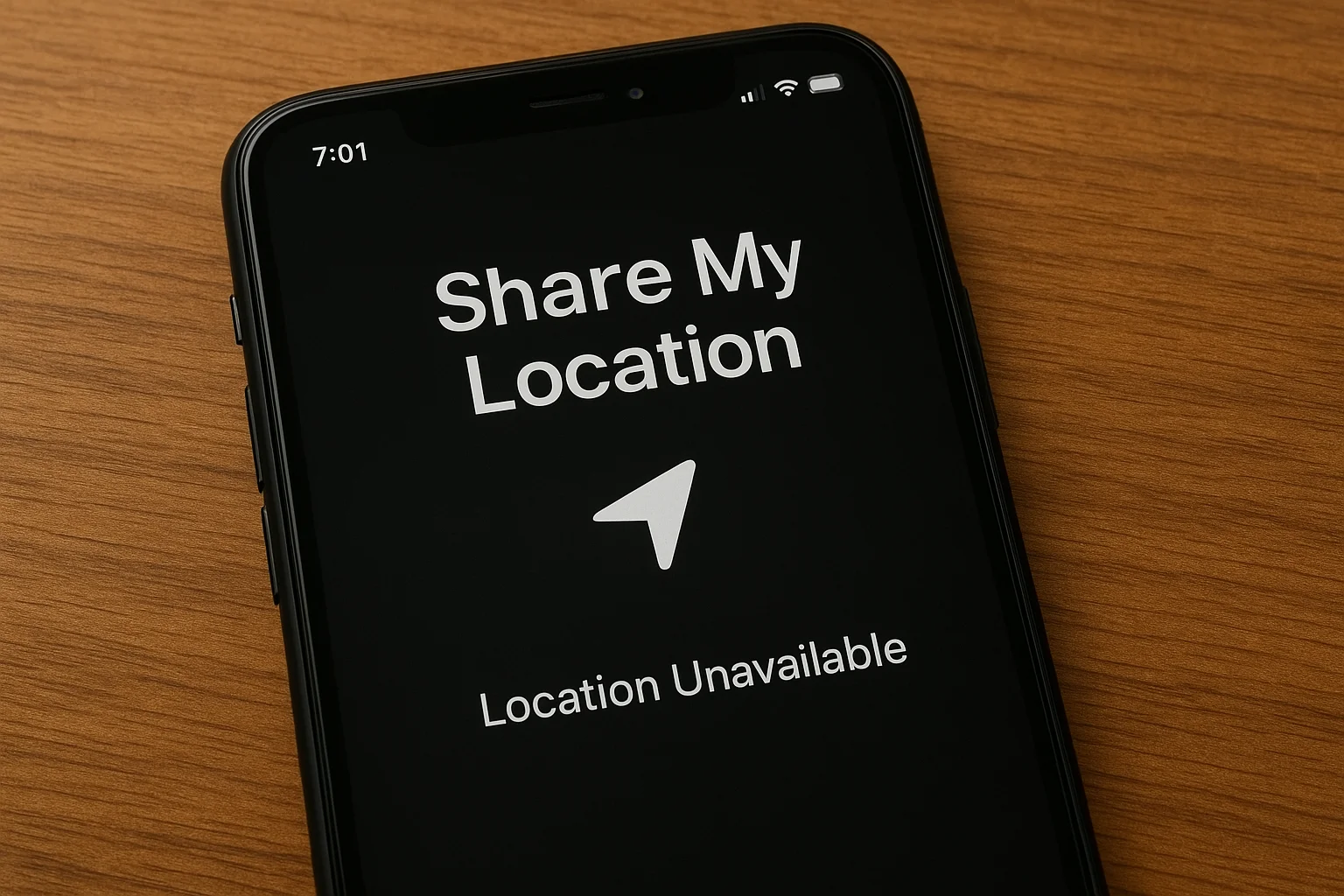share location unavailable iphone