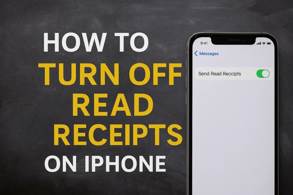 How To Turn Off Read Receipts IPhone