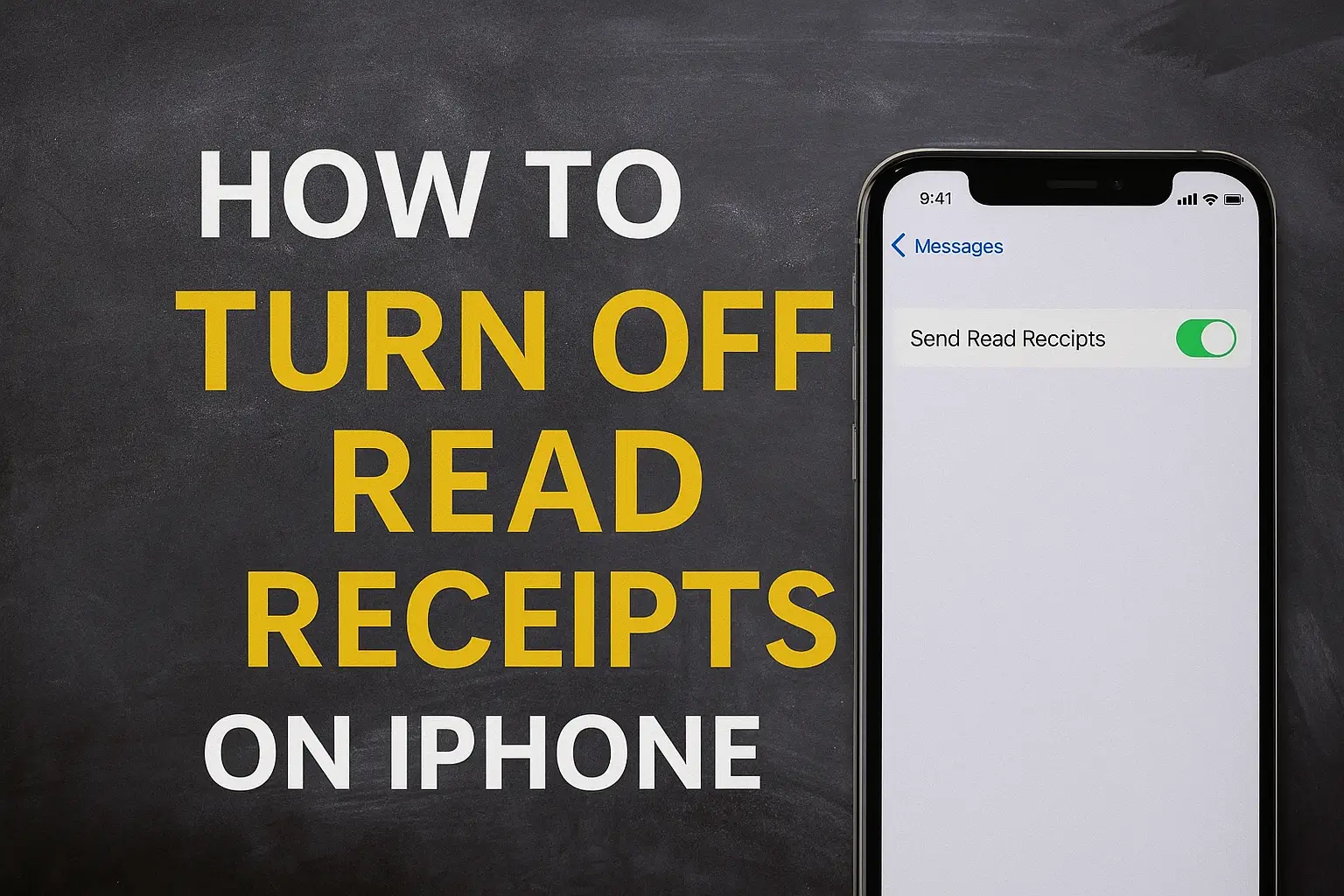 How To Turn Off Read Receipts IPhone