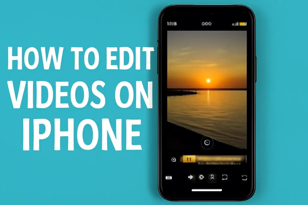 how to edit videos on iphone