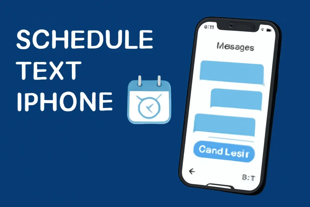 schedule text iphone