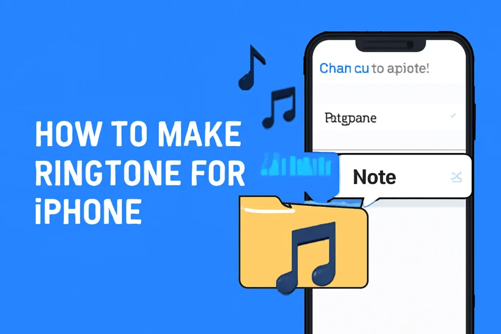 Iphone with music symbol- How to Make Ringtone for iPhone