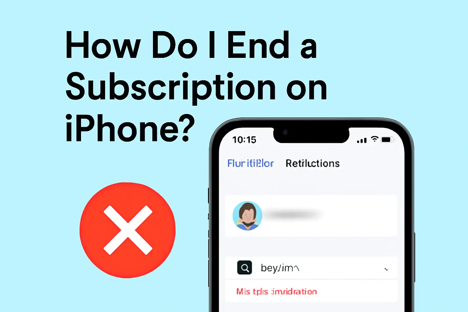 how do i end a subscription on iphone