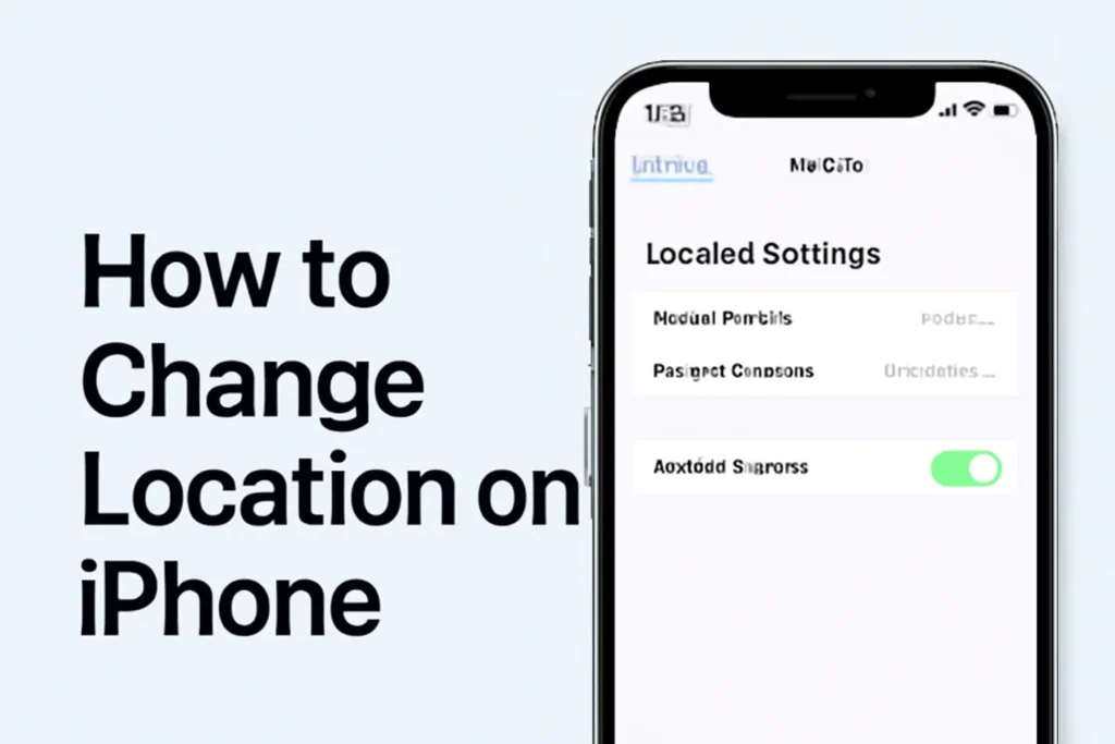how to change location on iphone.