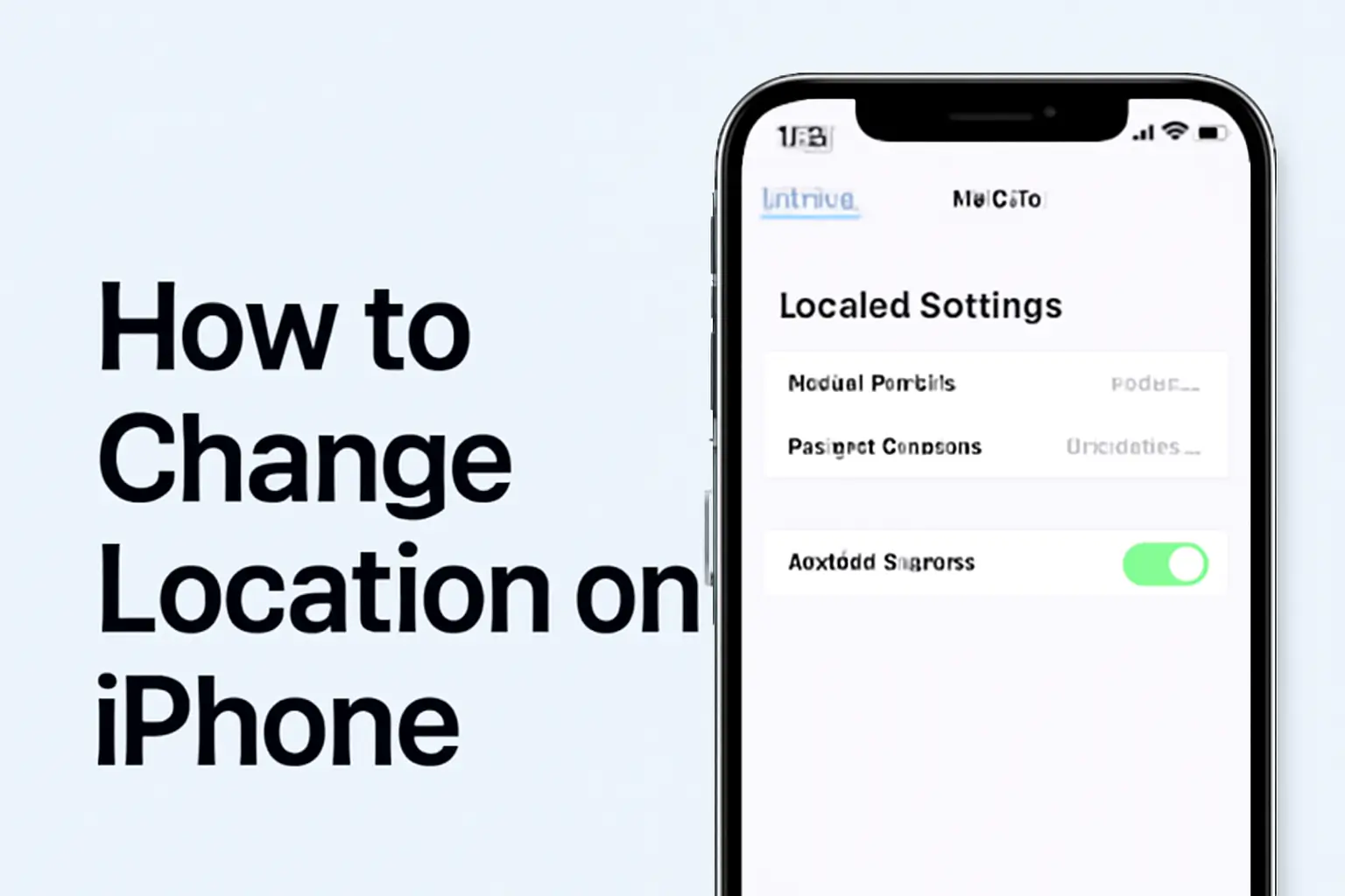 how to change location on iphone.