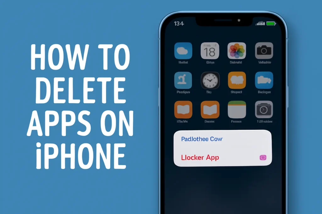 how to delete apps on iphone