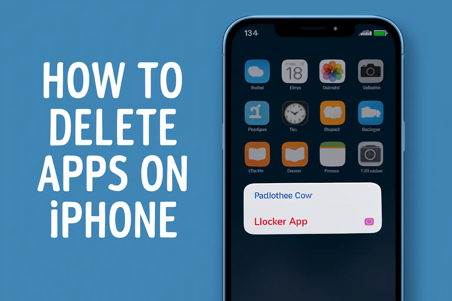 how to delete apps on iphone