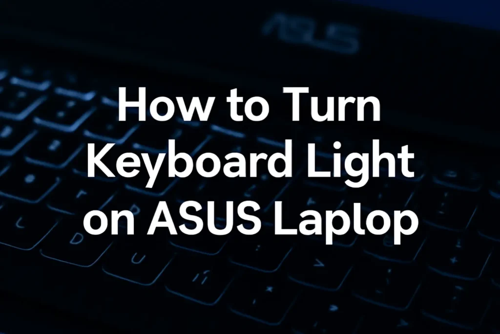 How to Turn Keyboard Light on ASUS Laptop Guide - Step-by-Step