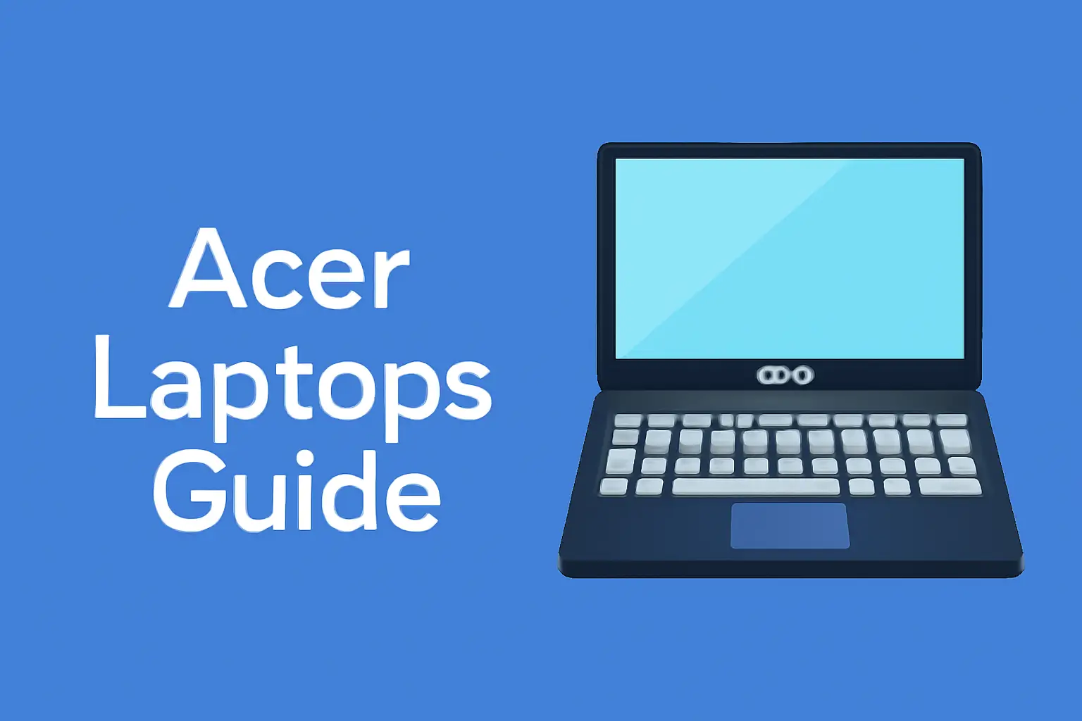 Acer Laptops Guide showing step-by-step solutions to fix screen flicker, blank display, and boot issues on Acer notebooks and Chromebooks.