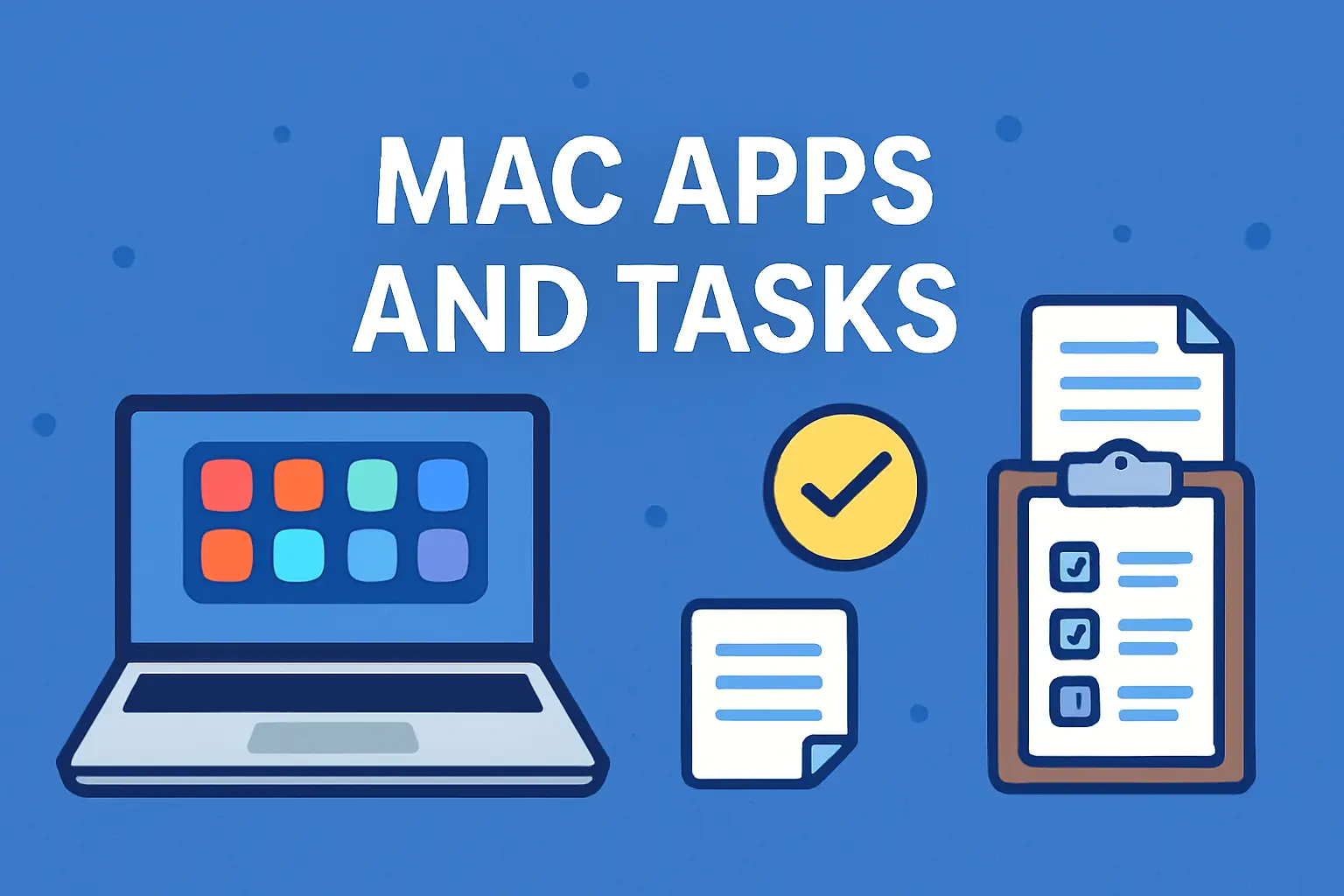 image displaying the focus keyword ‘Mac Apps And Tasks’ in a clean, modern tech-themed design