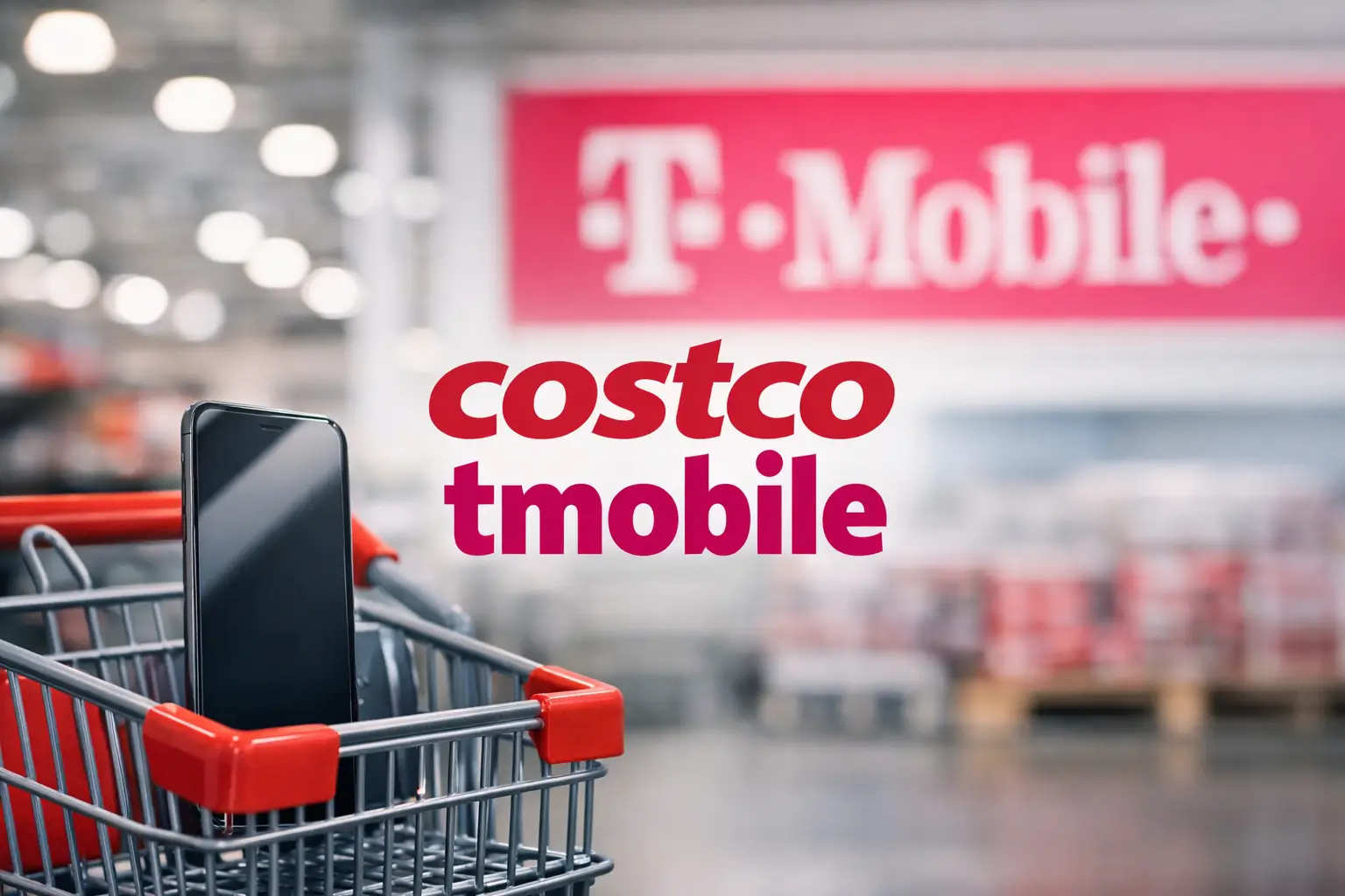 Costco TMobile promotion image highlighting wireless deals, phone upgrades, and Costco member savings