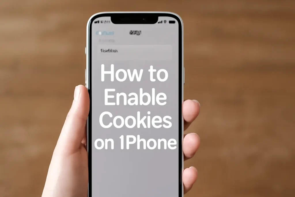 Image showing how to enable cookies on iPhone in Safari and Chrome for better web experience.