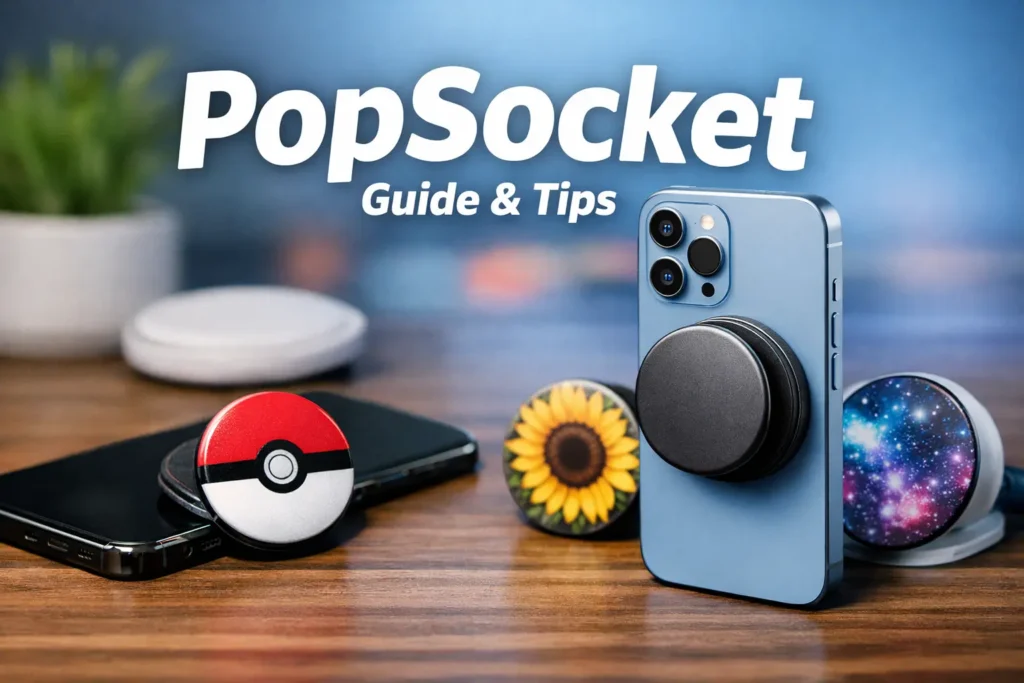 PopSocket for better grip, hands-free function, and customizable designs for your phone.