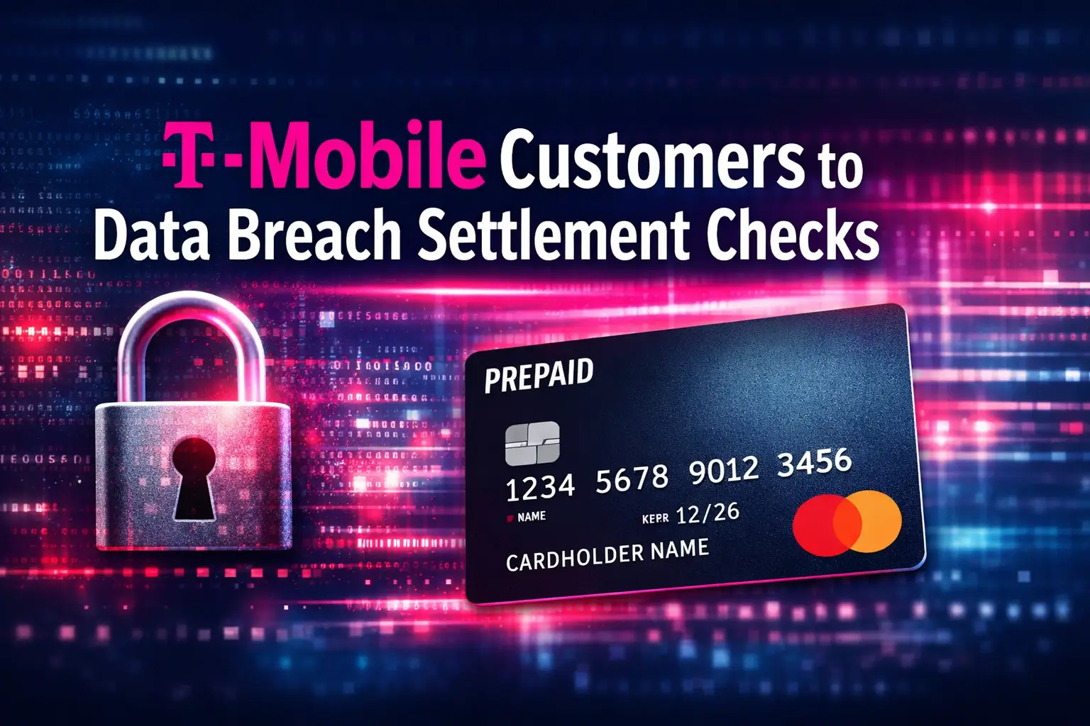 T-Mobile customers receiving data breach settlement checks via Prepaid Mastercard.