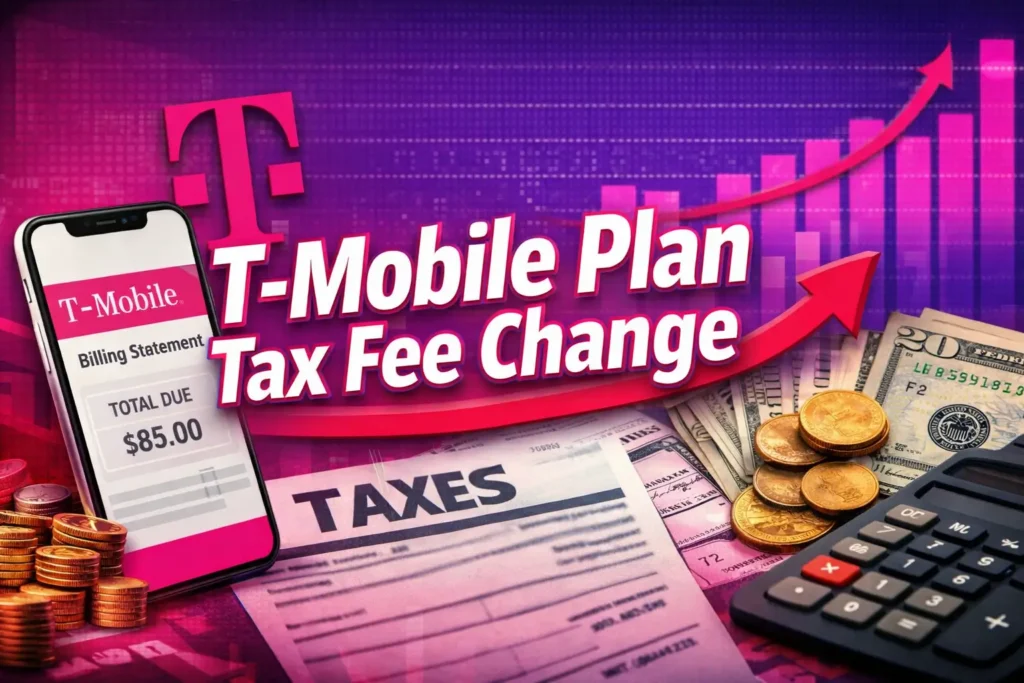Image illustrating the T-Mobile Plan Tax Fee Change and how it affects billing with tax calculation tips.