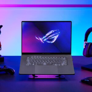 ASUS ROG Zephyrus G16 OLED gaming laptop with sleek design and vivid OLED display