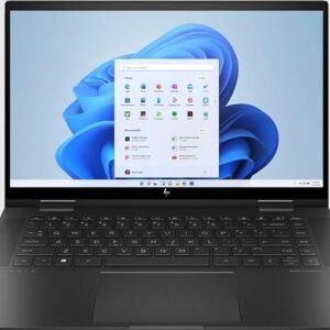 HP Envy x360 convertible touchscreen laptop in laptop and tablet mode